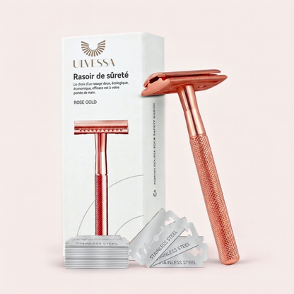 Maquinilla de afeitar de seguridad con 20 hojas incluidas