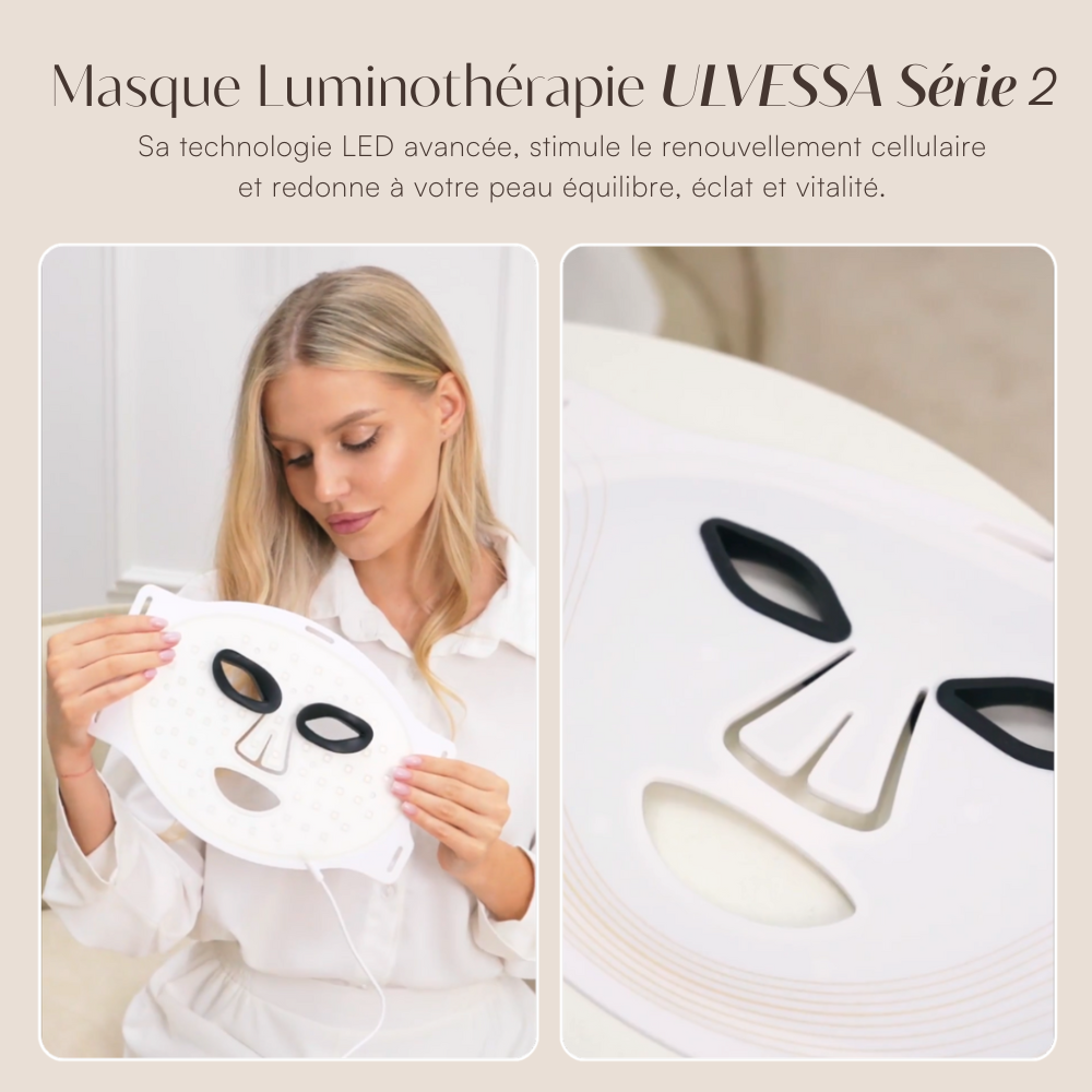 Máscara LED facial profesional - ULVESSA Serie 2